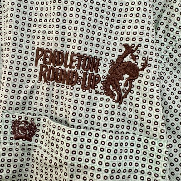 Men’s Official Cinch Pendleton Round-Up logo long sleeve shirt - Picture 2 of 3